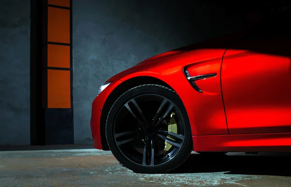 Luxury red car view — Stock Photo, Image