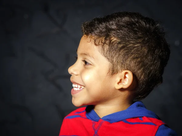 Pequeño retrato afro-americano negro emocional — Foto de Stock