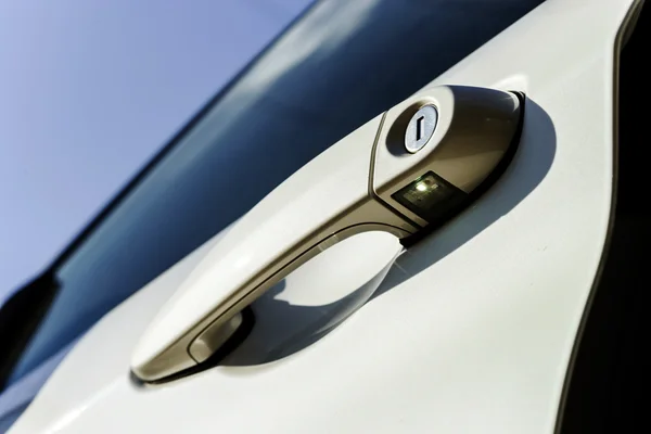 Close-up of car door handle — Stock Photo, Image