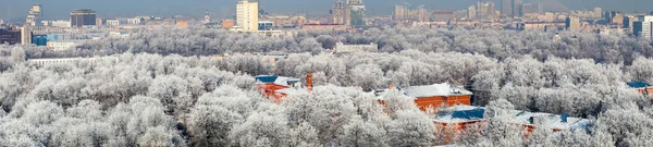 Панорамный вид Москвы с высокой точки — стоковое фото