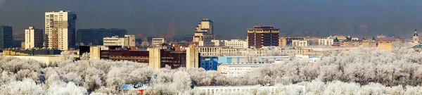Moskva city panoramatický pohled z nejvyššího bodu — Stock fotografie