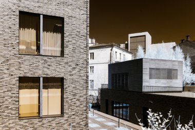 Modern tarzı binalar Moskova Merkezi, kızılötesi görünümü