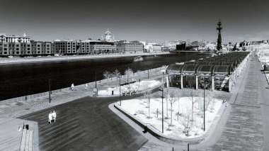 Moskova şehir manzaralı kızılötesi