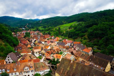 geniş kuş-fly panoramik. Alsace hills.