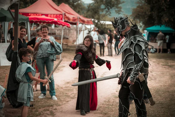 Editorial,14st June 2015: Chatenois, France: Fete des Remparts d — Stock Photo, Image