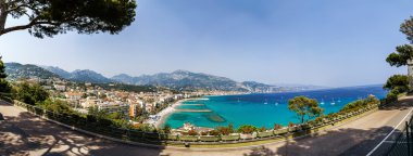 Menton, Fransa plajlar güzel geniş panoramik
