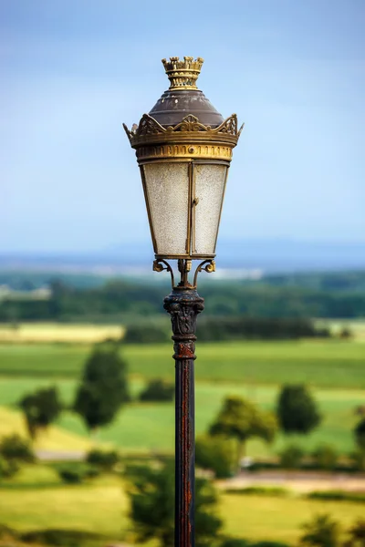 Starý francouzský vesnice ulice pohled — Stock fotografie