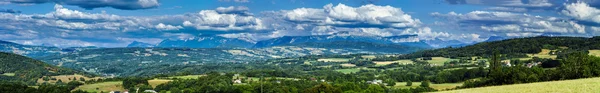 Hermosa vista panorámica de gran angular, naturaleza original, Alpes — Foto de Stock