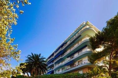 Menton, Cote d Azur, güneşli resort'turistik Apart daireler