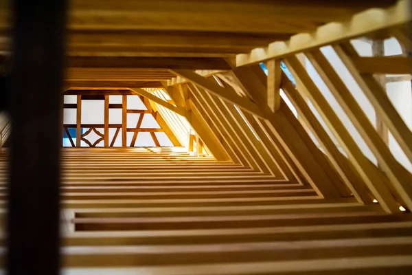 Wooden miniature model of traditional alsacien house — Stock Photo, Image