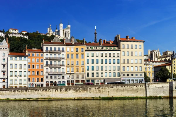 Krajina výhledem na město Lyon, Francie — Stock fotografie