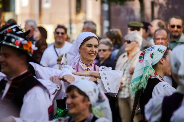 Editorial, 4 October 2015: Barr, France: Fete des Vendanges — Stok fotoğraf