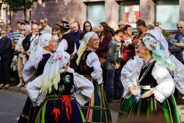 Editorial, 4 October 2015: Barr, France: Fete des Vendanges — Stock Fotó