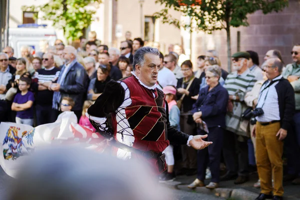 Editoriale, 4 ottobre 2015: Barr, Francia: Fete des Vendanges — Foto Stock