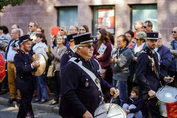 Editorial, 4 octubre 2015: Barr, Francia: Fete des Vendanges — Foto de Stock