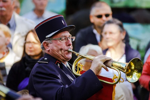 Editorial, 4 octubre 2015: Barr, Francia: Fete des Vendanges — Foto de Stock