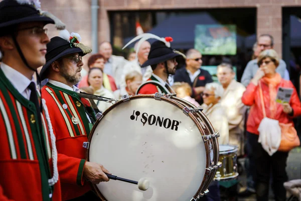 Editorial, 4 octubre 2015: Barr, Francia: Fete des Vendanges — Foto de Stock