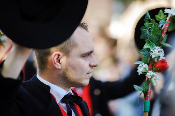 Editorial, 4 octubre 2015: Barr, Francia: Fete des Vendanges — Foto de Stock