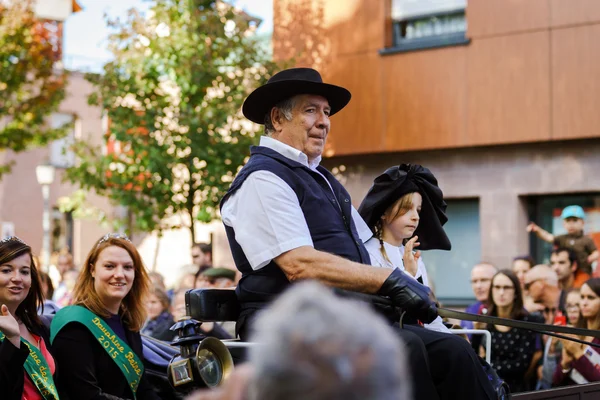 Editorial, 4 octubre 2015: Barr, Francia: Fete des Vendanges — Foto de Stock