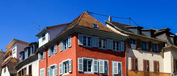Typical traditional alsacien city house — Stock Photo, Image