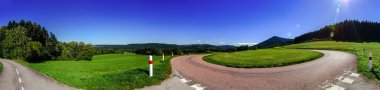 Sarmal yol panoramik manzaralı