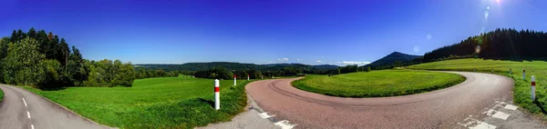 Espiral montaña carretera vista panorámica — Foto de Stock