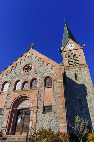 Old medieval abbey church in Alsace — Stock Photo, Image