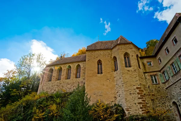 Antiga abadia medieval na Alsácia — Fotografia de Stock