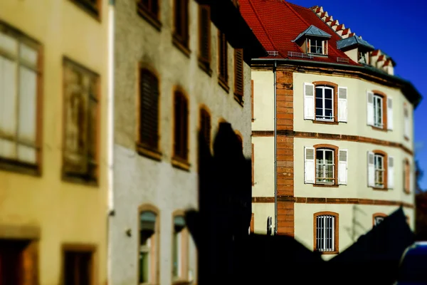 SELESTAT Straße alte Stadtansicht — Stockfoto