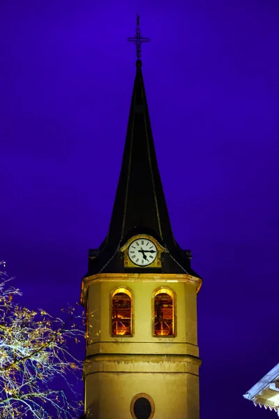 Färgglad Juldekoration av alsacien gatan — Stockfoto