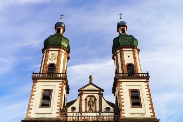 Majestoso Abadia de Ebersmunster vista exterior — Fotografia de Stock