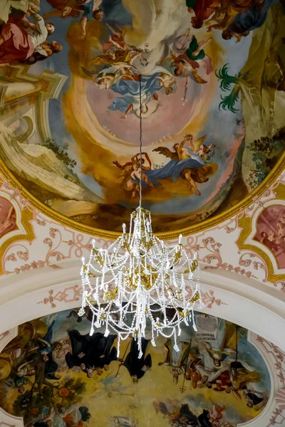 Redactioneel, 22 December 2015: Frankrijk: Ebersmunster abdij kathedraal majestueuze interieur — Stockfoto
