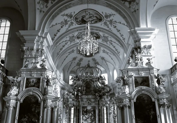 Leitartikel, 22. Dezember 2015: frankreich: ebersmünster abteikathedrale majestätisches interieur — Stockfoto