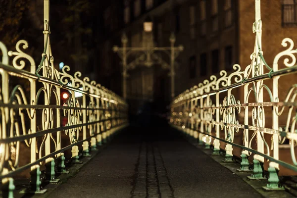 Bela vista noturna de Estrasburgo, França — Fotografia de Stock