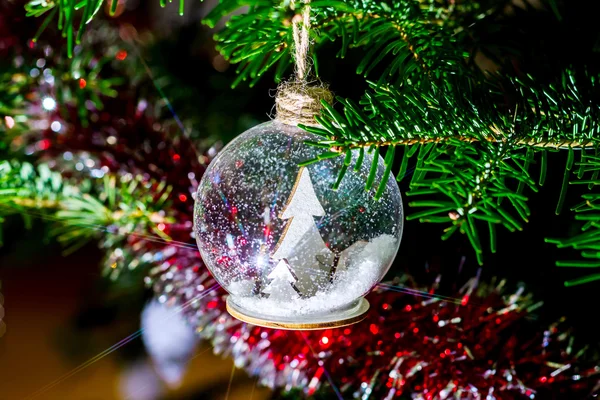 Natale e Capodanno decorazione domestica dell'interno — Foto Stock
