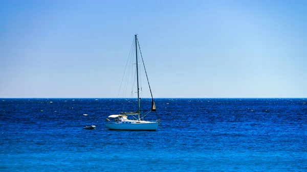 Beautiful boats on Mediterranean sea near Nice — Stock Photo, Image