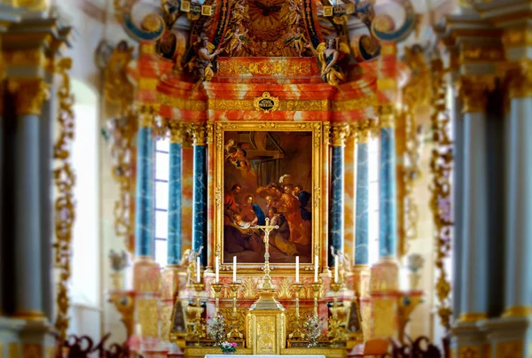 Blick auf den Innenraum der Kirche — Stockfoto