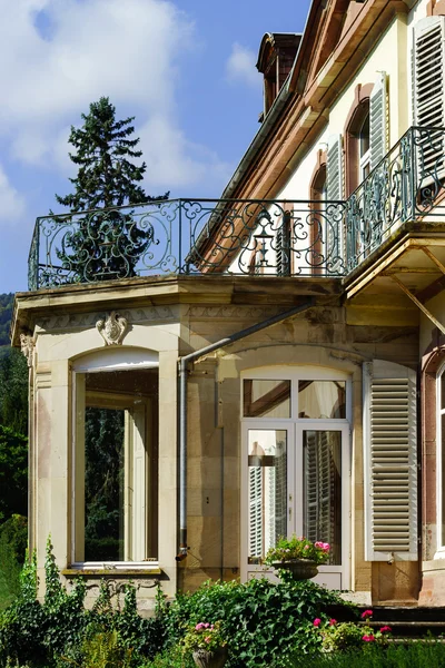 Elegance old french chateau in Alsace — Stock Photo, Image