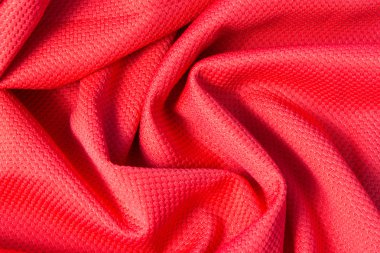 Texture of bright, cloth with pleats clipart