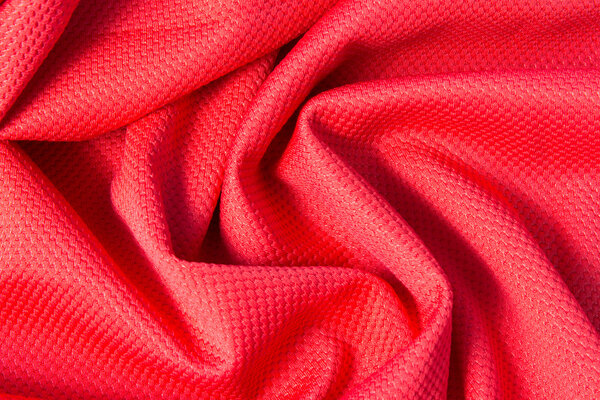 Texture of bright, cloth with pleats
