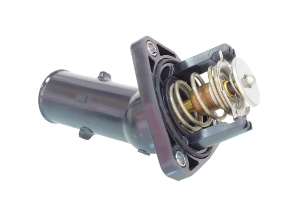 Termostat ile bir boru, motor parçaları