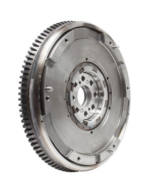 flywheel damper for automotive diesel engine on a white. car parts