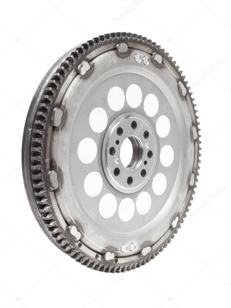 flywheel damper for automotive diesel engine on a white. car parts