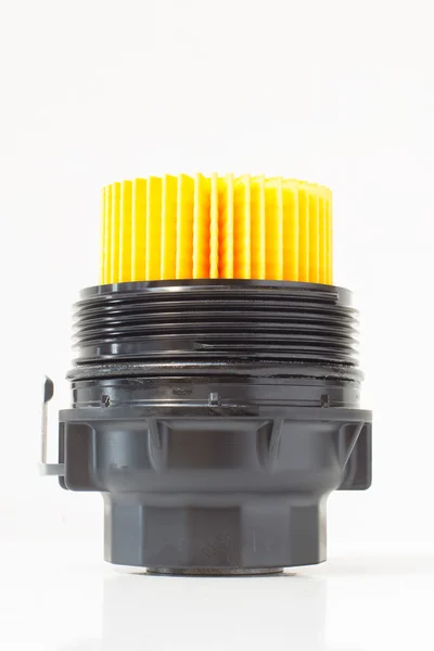 Insert the engine oil filter with housing — Stock Photo, Image