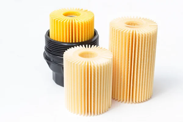Insert the engine oil filter with housing — Stock Photo, Image