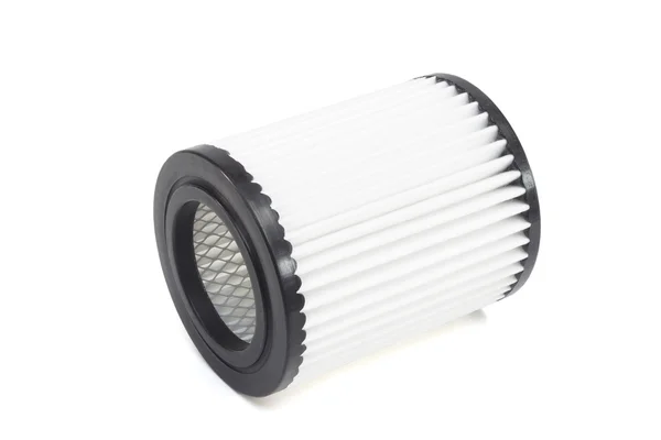 Round engine air filter on a white background — Stock Photo, Image