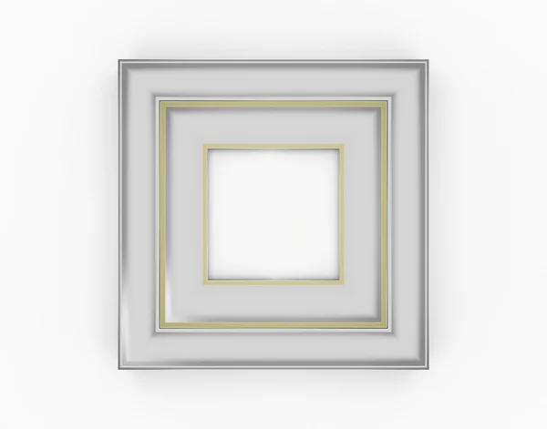 Silver frame — Stock Photo, Image