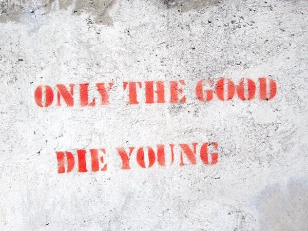 Quote on concrete wall