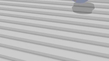 Dünya merdivenlerden düşüyor 3d animasyon