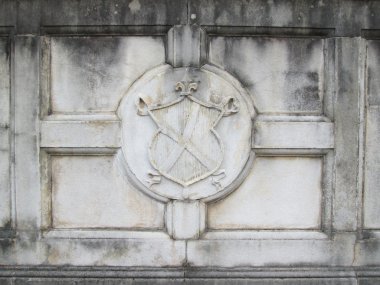 Concrete medieval emblem